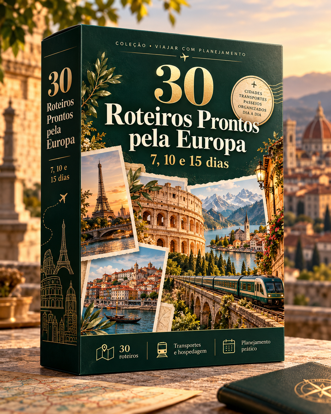 Caixa dos 30 Roteiros Prontos pela Europa