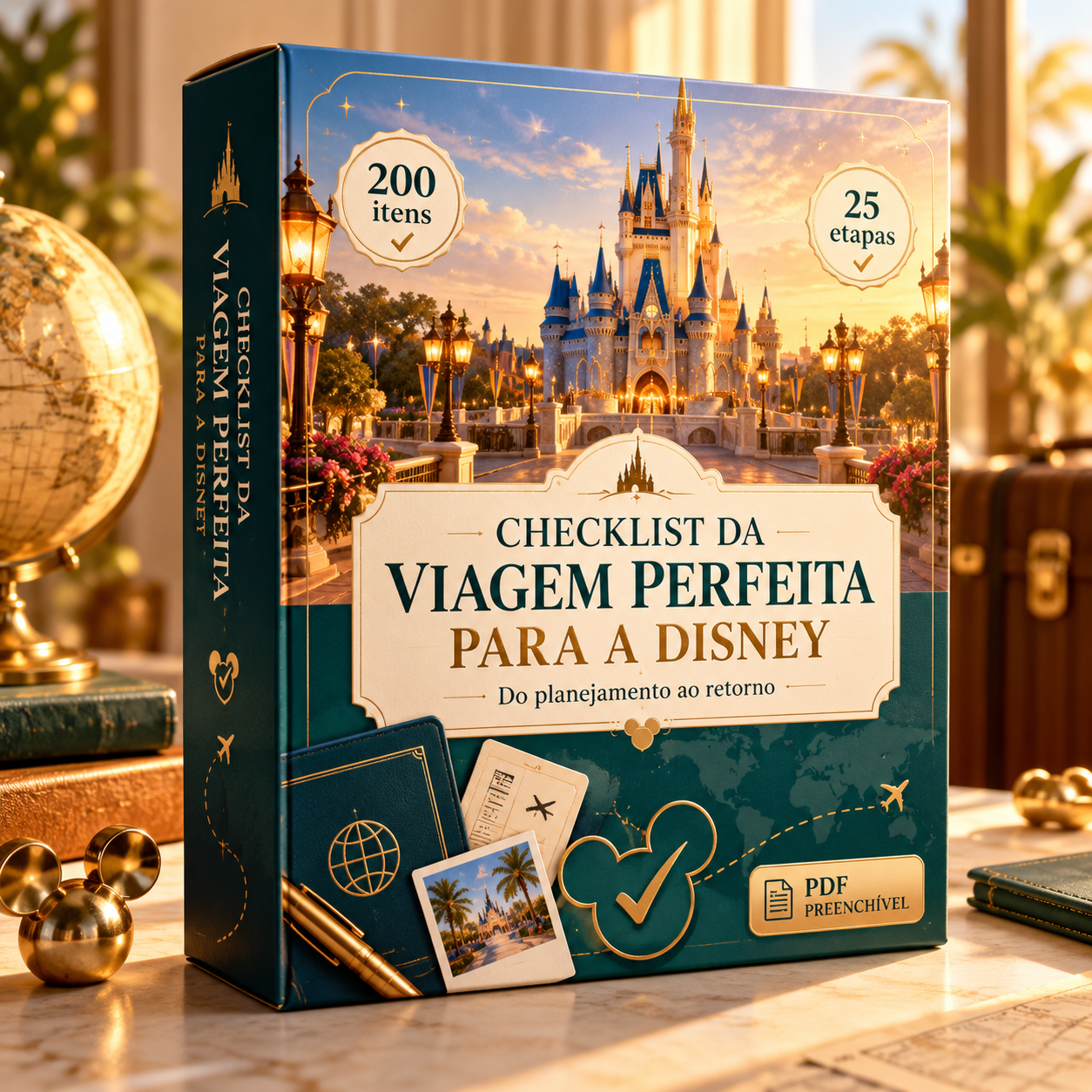 Caixa dos Checklist da Viagem Perfeita para a Disney